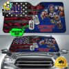 NFL New York Giants Mascot Breaks Through The Line Custom Auto Sun Shade