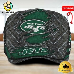 NFL New York Jets American Flag Custom Jeff Cap