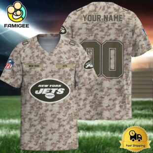 NFL New York Jets Military Appreciation Day Custom Football Jersey