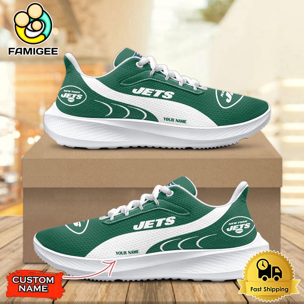 NFL New York Jets Personalized Athletic Running Shoes For Fans NFL New York Jets Personalized Athletic Running Shoes For Fans