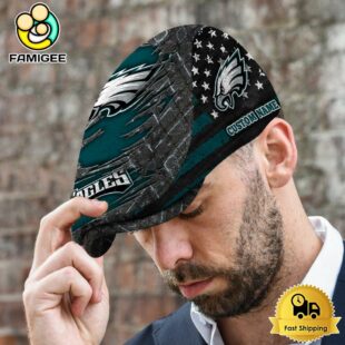 NFL Philadelphia Eagles American Flag Custom Jeff Cap
