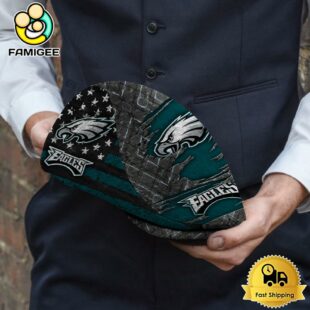 NFL Philadelphia Eagles American Flag Custom Jeff Cap