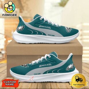 NFL Philadelphia Eagles Custom Name Mesh Running Shoes