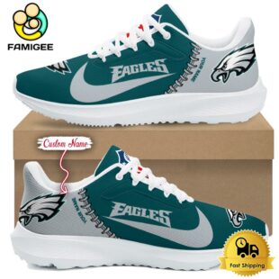 NFL Philadelphia Eagles Personalized Athletic Running Shoes For Fans