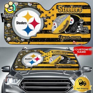 NFL Pittsburgh Steelers Gridiron Glory Custom Auto Sun Shade