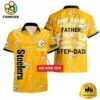 NFL Pittsburgh Steelers Special To Be A Step Dad Father's Day Custom Hawaiian Shirt
