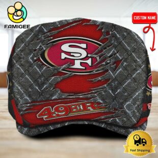 NFL San Francisco 49ers American Flag Custom Jeff Cap