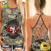 NFL San Francisco 49ers Women’s Camo Custom Criss Cross Back Tank Top
