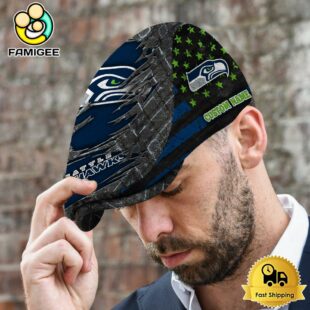 NFL Seattle Seahawks American Flag Custom Jeff Cap