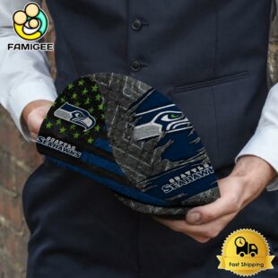NFL Seattle Seahawks American Flag Custom Jeff Cap