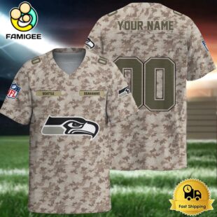 NFL Seattle Seahawks Military Appreciation Day Custom Football Jersey