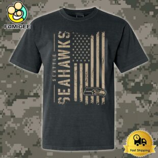 NFL Seattle Seahawks Military Appreciation Flag T Shirt
