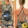NFL Seattle Seahawks Women’s Camo Custom Criss Cross Back Tank Top