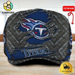 NFL Tennessee Titans American Flag Custom Jeff Cap