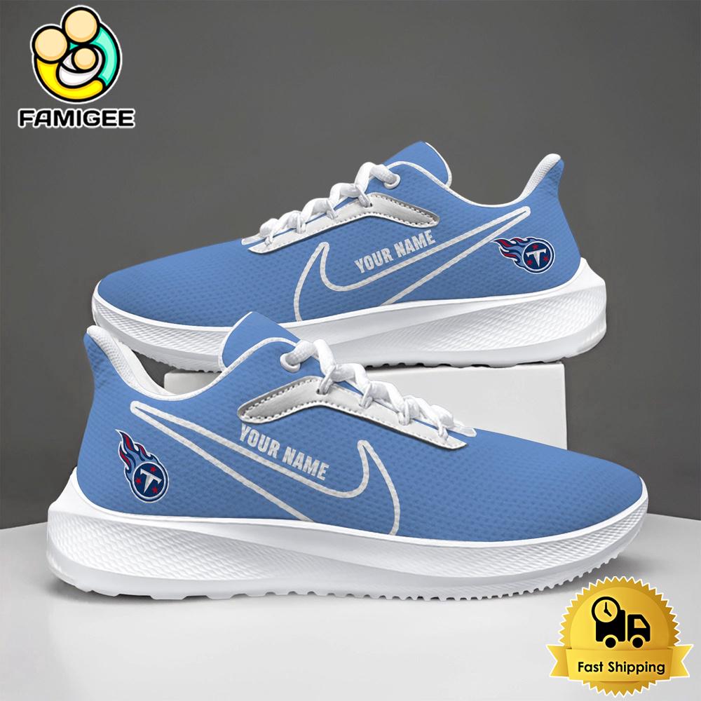 NFL Tennessee Titans Custom Name Mesh Running Shoes NFL Tennessee Titans Custom Name Mesh Running Shoes