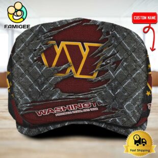 NFL Washington Commanders American Flag Custom Jeff Cap