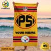 Pittsburgh Steelers Bold NFL Logo Custom Beach Towel