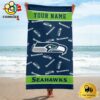Seattle Seahawks Design Summer Fan Beach Towel