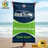 Seattle Seahawks For Active Summer Days Name Custom Beach Towel