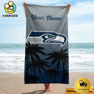Seattle Seahawks Sporty Look Beach Towel For NFL Fans