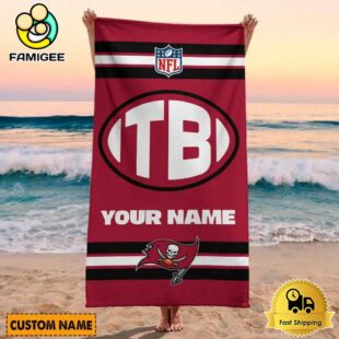 Tampa Bay Buccaneers For Active Summer Days Name Custom Beach Towel