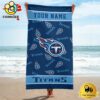 Tennessee Titans Bold NFL Logo Custom Beach Towel