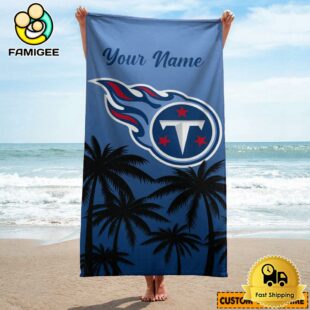 Tennessee Titans Eye-Catching Colors Personalized Pool Towel