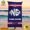 York Giants Bold NFL Logo Custom Beach Towel
