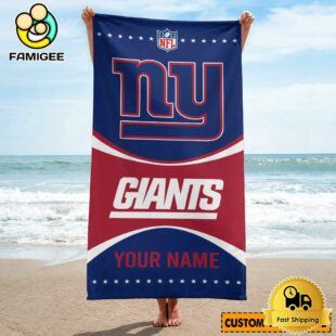 York Giants For Active Summer Days Name Custom Beach Towel