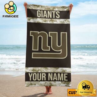 York Giants Perfect For Vacation Logo Printed Beach Towel