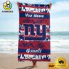 York Giants Personalized Beach Towel For The Beach