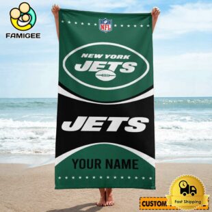 York Jets For Active Summer Days Name Custom Beach Towel