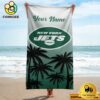 York Jets Sporty Look Beach Towel For NFL Fans