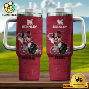 Atlanta Falcons NFL Mickey Mouse Custom 40oz Stanley Cup Tumbler