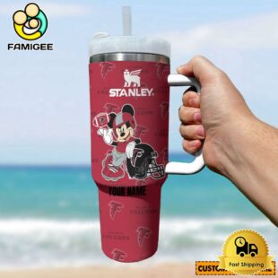 Atlanta Falcons NFL Mickey Mouse Custom 40oz Stanley Cup Tumbler