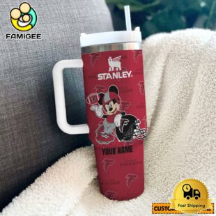 Atlanta Falcons NFL Mickey Mouse Custom 40oz Stanley Cup Tumbler