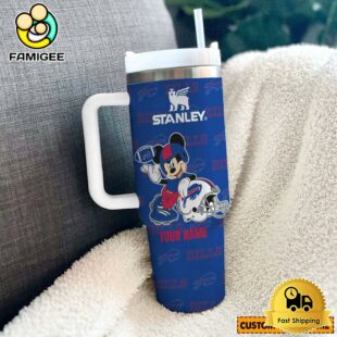 Buffalo Bills NFL Mickey Mouse Custom 40oz Stanley Cup Tumbler