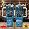 Carolina Panthers NFL Mickey And Minnie Couple Custom 40oz Stanley Cup Tumbler