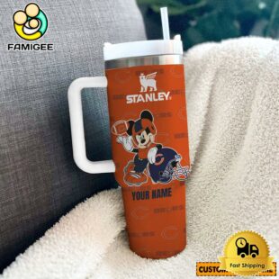 Chicago Bears NFL Mickey Mouse Custom 40oz Stanley Cup Tumbler