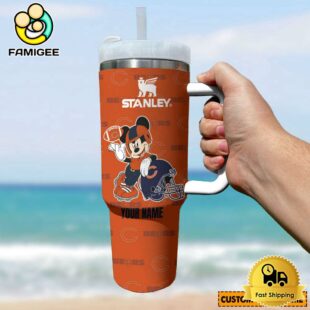 Chicago Bears NFL Mickey Mouse Custom 40oz Stanley Cup Tumbler