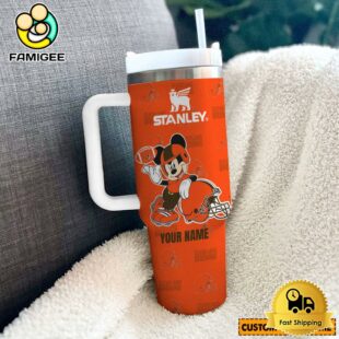 Cleveland Browns NFL Mickey Mouse Custom 40oz Stanley Cup Tumbler
