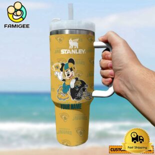 Jacksonville Jaguars NFL Mickey Mouse Custom 40oz Stanley Cup Tumbler