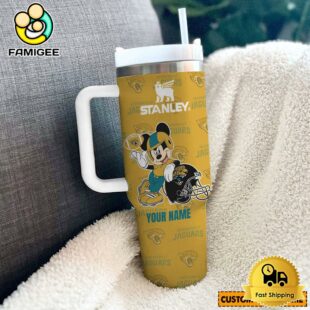 Jacksonville Jaguars NFL Mickey Mouse Custom 40oz Stanley Cup Tumbler