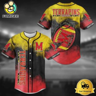 NCAA Maryland Terrapins Grenade Football Baseball Jersey