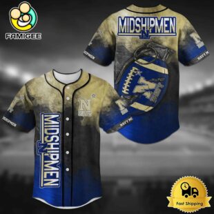 NCAA Navy Midshipmen Grenade Football Baseball Jersey