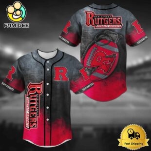 NCAA Rutgers Scarlet Knights Grenade Football Baseball Jersey