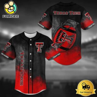 NCAA Texas Tech Red Raiders Grenade Football Baseball Jersey