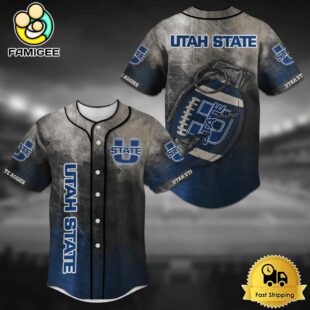 NCAA Utah State Aggies Grenade Football Baseball Jersey