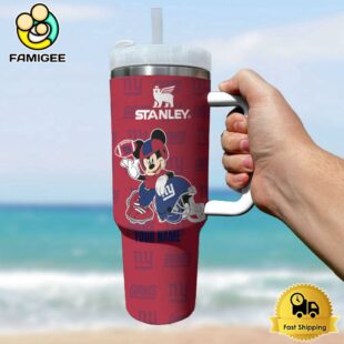 New York Giants NFL Mickey Mouse Custom 40oz Stanley Cup Tumbler