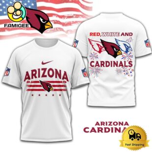 NFL Arizona Cardinals 4th Of July 3D T Shirt